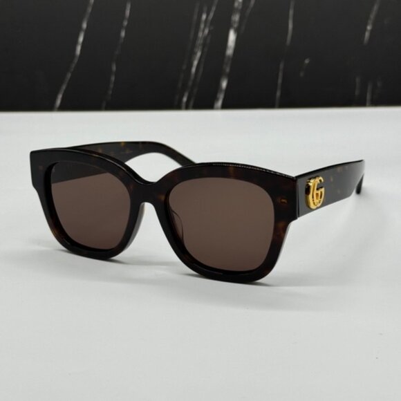 NEW GG1550SK 002 GUCCI HAVANA BROWN SQUARE WOMEN GUCCI SUNGLASSES - Picture 4 of 13